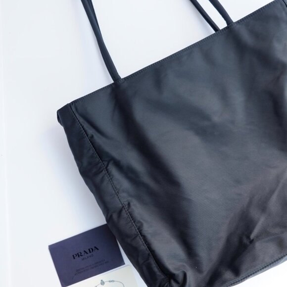 Authentic Preowned Prada Black Nylon Long Strap Tote Bag - Picture 3 of 12